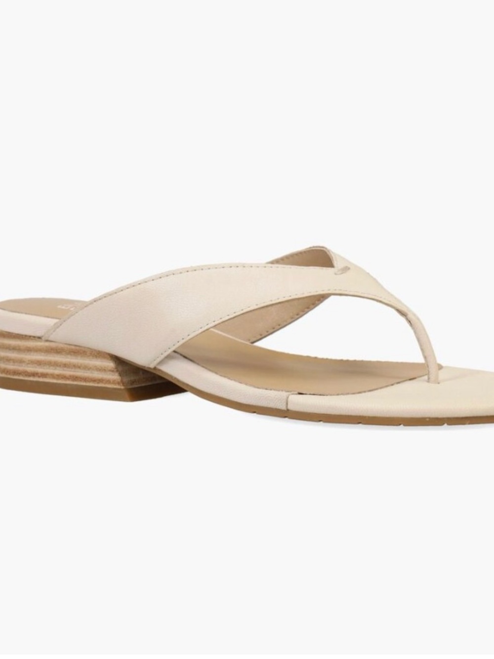 Eileen Fisher Leather slingback sandal- size 7 - Erica- Almond- New In Box